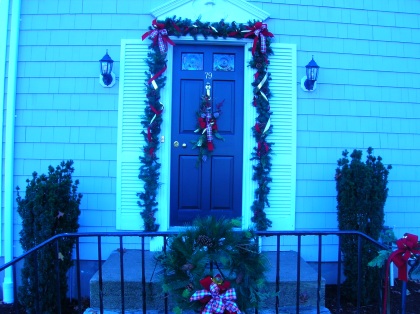 A neighbors door, with New England charm.