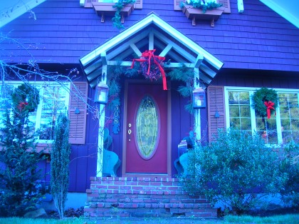 This is Gandma's house this year, all ready for the snow!